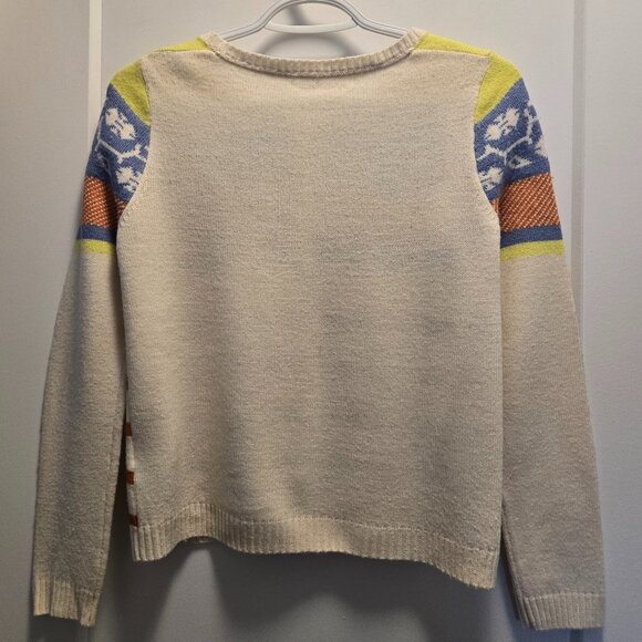 FIVE PLUS Women's Multi-Stripes Graphic Print L/Sleeves Cardigan - Size Small - Picture 4 of 14